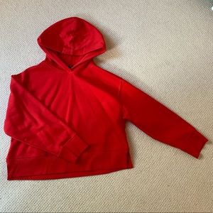 Zara Red Cropped Hoodie